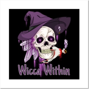 Witchcraft Crystal Skull Posters and Art